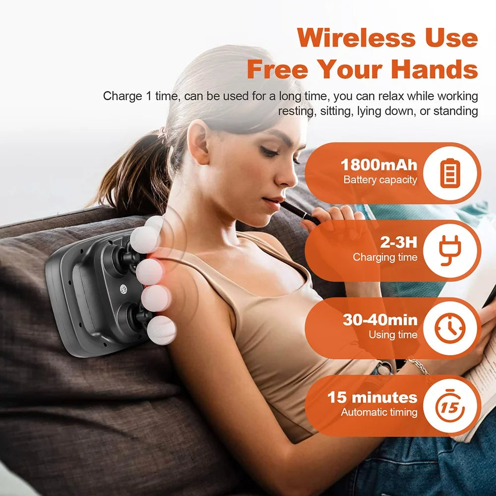 16-Head Deep Tissue Fascia Gun