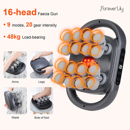 16-Head Deep Tissue Fascia Gun